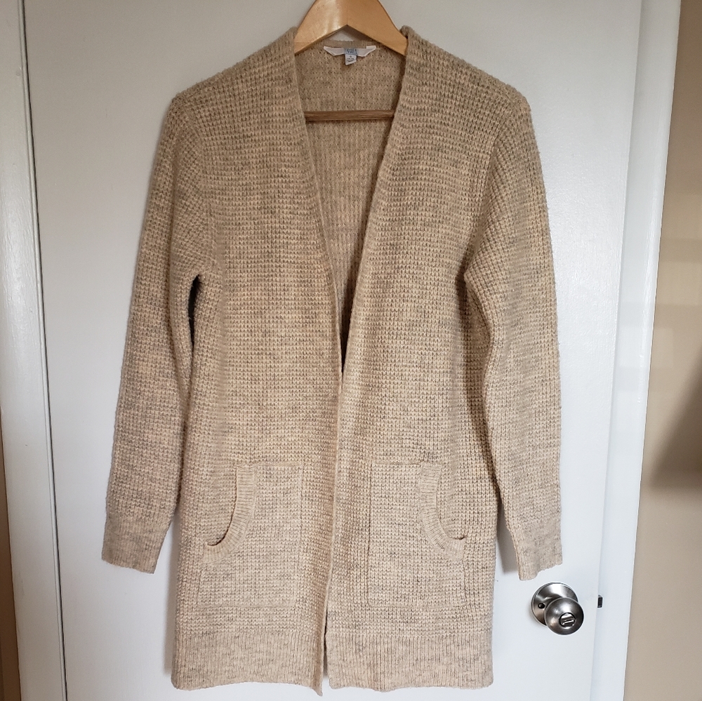 Time and Tru • Oatmeal Waffle Weave Cardigan